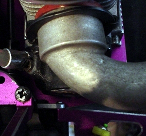 this is the clearance when using a slipper clutch and front two engine holes